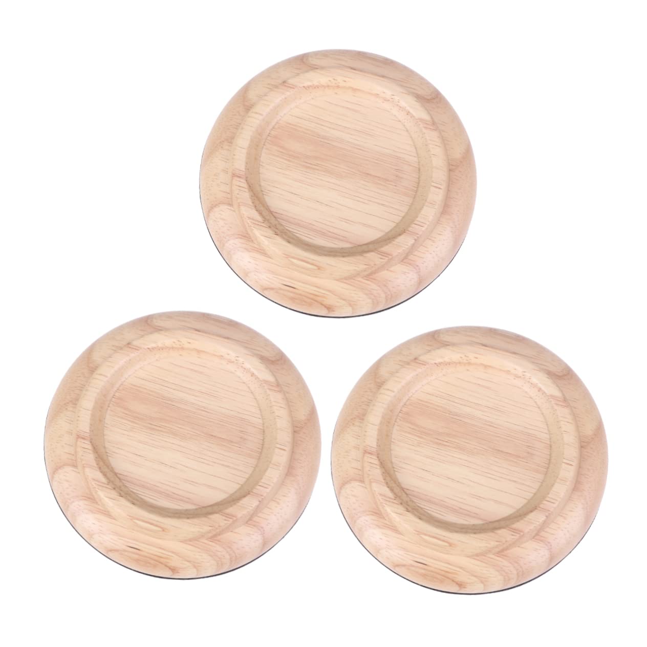 Toyvian Piano Caster Cups 3pcs Grand Piano Mats Eva Non-slip Bottom Soundproof and Sturdy