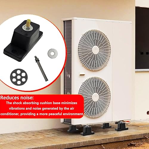 Miniatura 3 de WEALINKY Almohadillas de goma antivibración con fijación de base, perfectas para soporte de montaje mini dividido y montaje en pared, di adiós a las