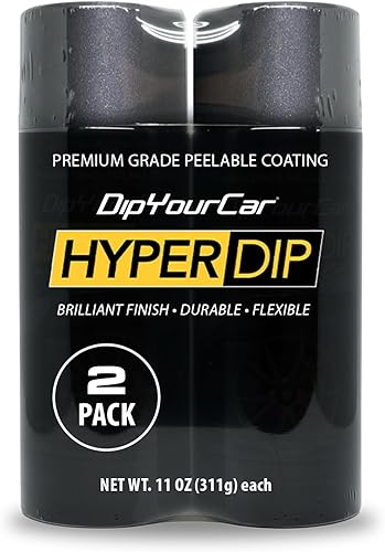 Miniatura 9 de DipYourCar HyperDip Pintura - lata de pintura en aerosol para automóviles con acabado de inmersión - Protección de pintura removible y desprendible