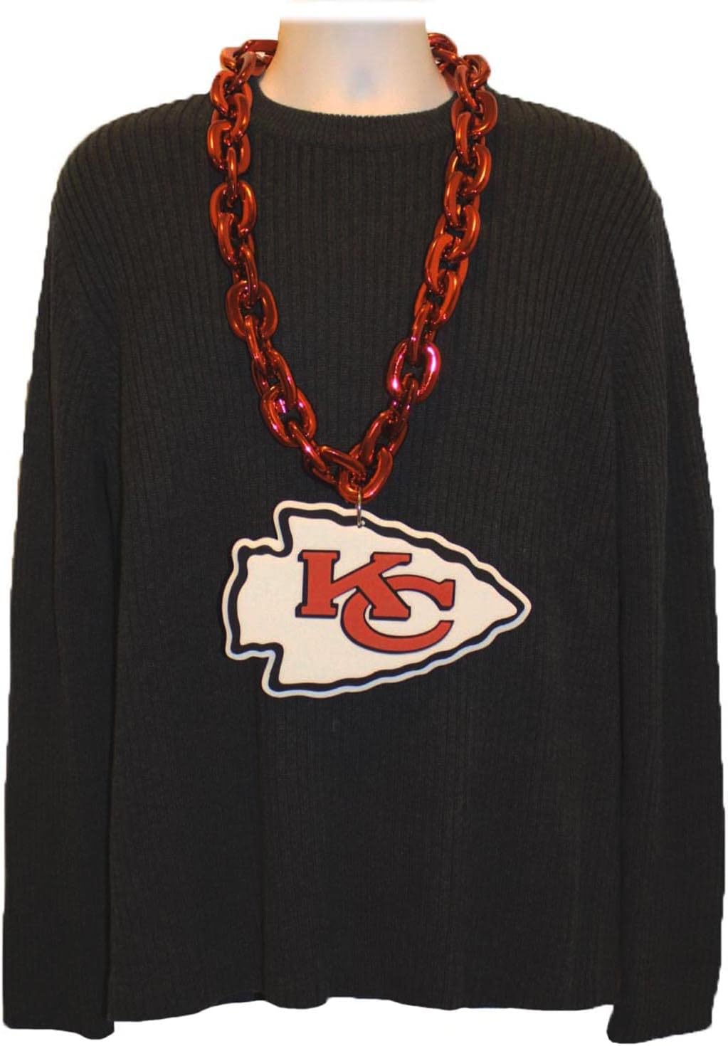 Aminco NFL Kansas City Chiefs Team Fan Chain, Red