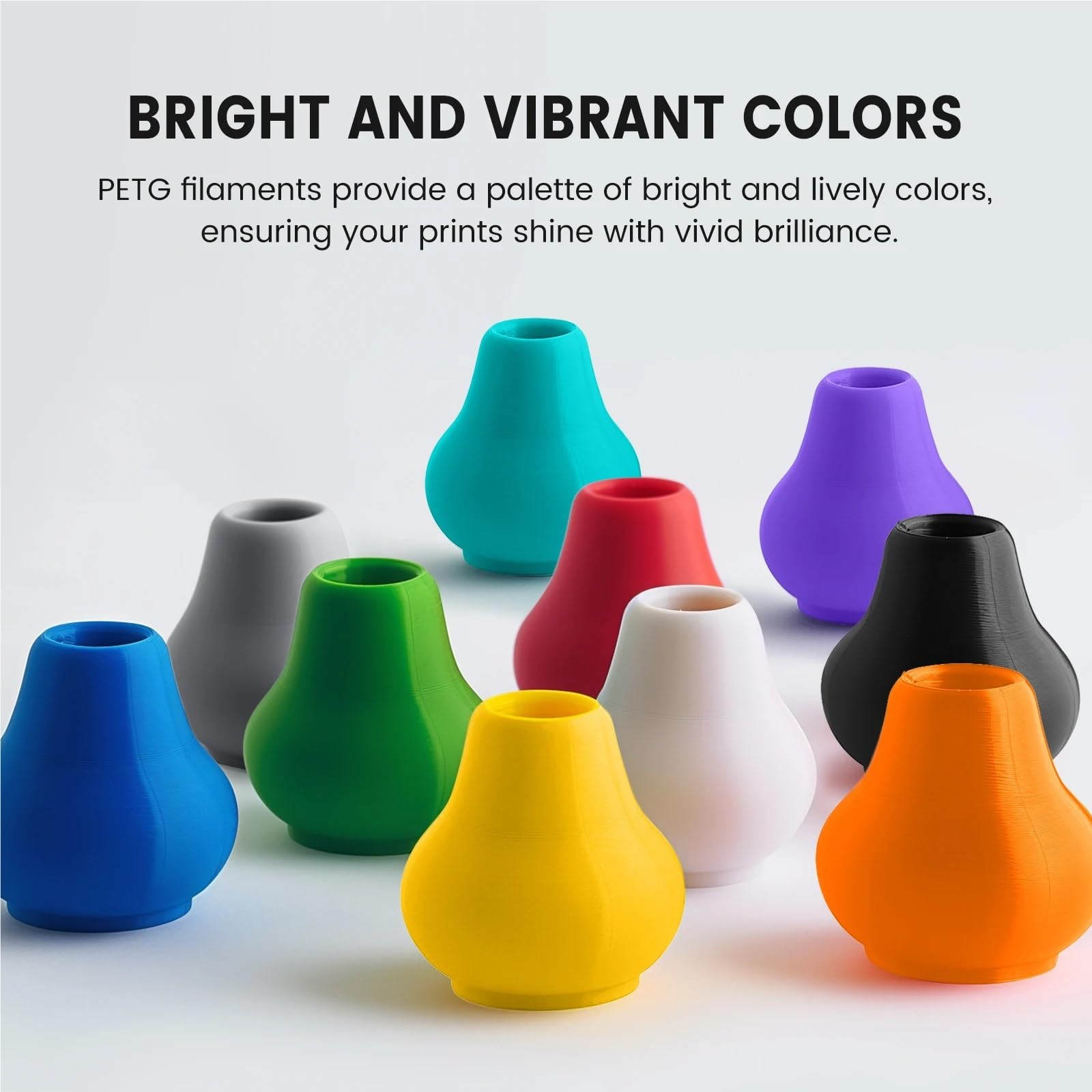 3D-Drucker Filament 3D-Drucker-Filament 5 kg, 1,75 mm, PETG, mehrfarbiges Kombinationsset, FDM-Materialien, DIY(PETG 5TP)