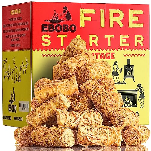 12x Bundle Allume-Feu Copeaux De Bois X24 Pièces