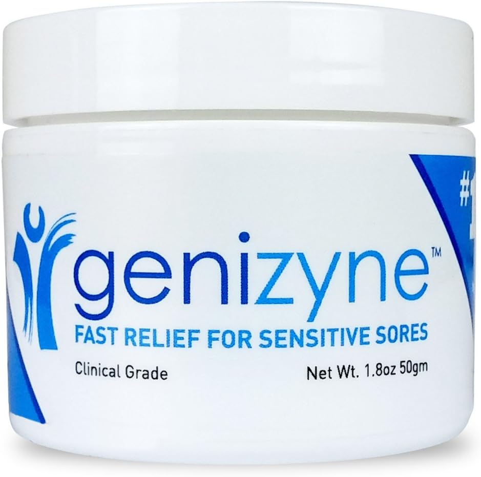 GeniZyne - Fast Relief for Herpes & Cold Sores - Clinical Grade Zinc and Lysine Formula