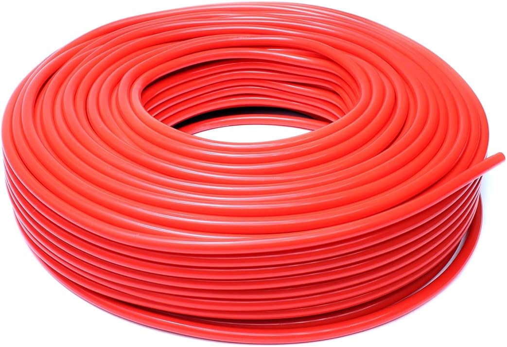 HPS 5/16" (8mm) ID Red High Temp Silicone Vacuum Hose x 100