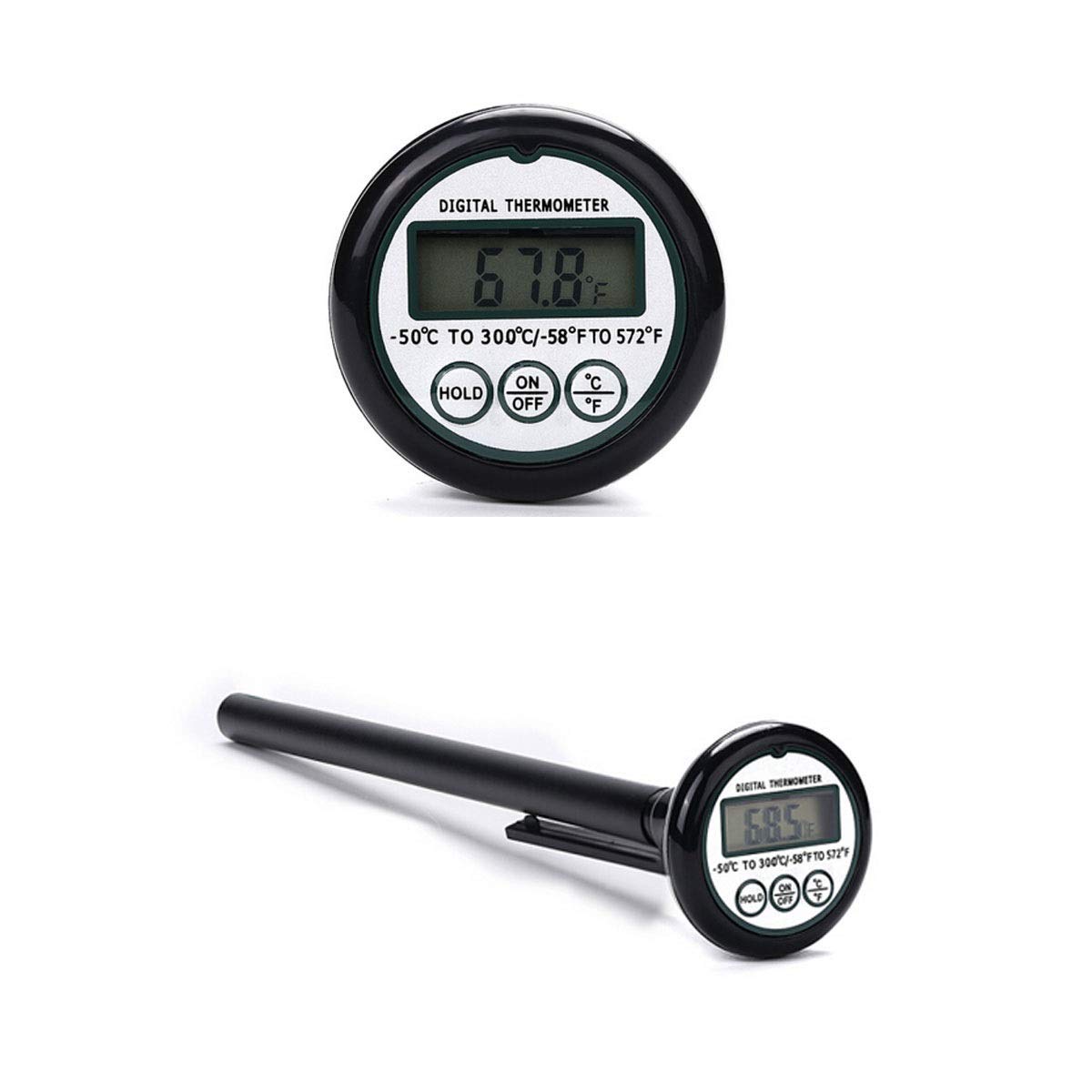 XINGYU Thermomètre pour Aliments de Type sonde en Acier Inoxydable, thermomètre électronique pour Barbecue de Cuisine, Compteur de Sucre Liquide pour la température de l'eau en Poudre,