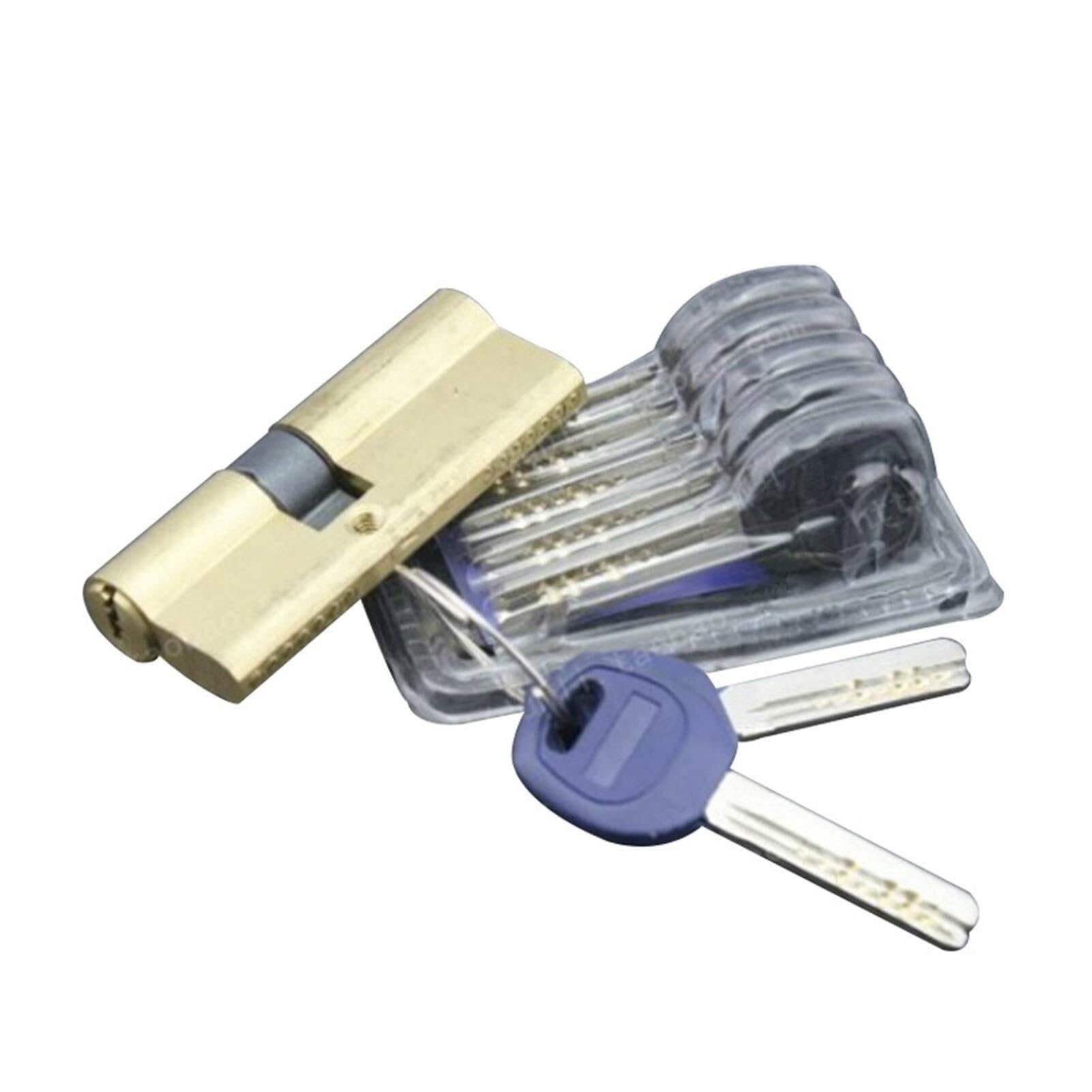 Barrel Lock Door Barrel Lock 75mm Security Cylinder Copper Core AB Key Double Open Cores(75 Center)
