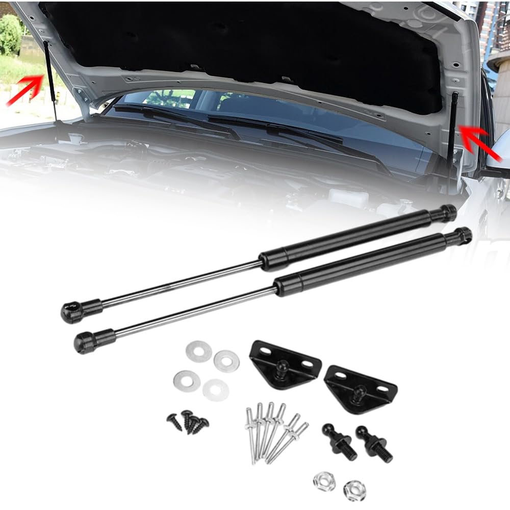 Kit de support de capot avant avec vérins à gaz compatible avec Nissan Patrol Y60 GQ 1988-1997
