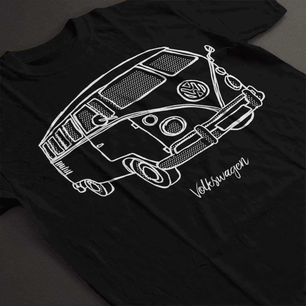 Volkswagen kamper doodle męski t-shirt