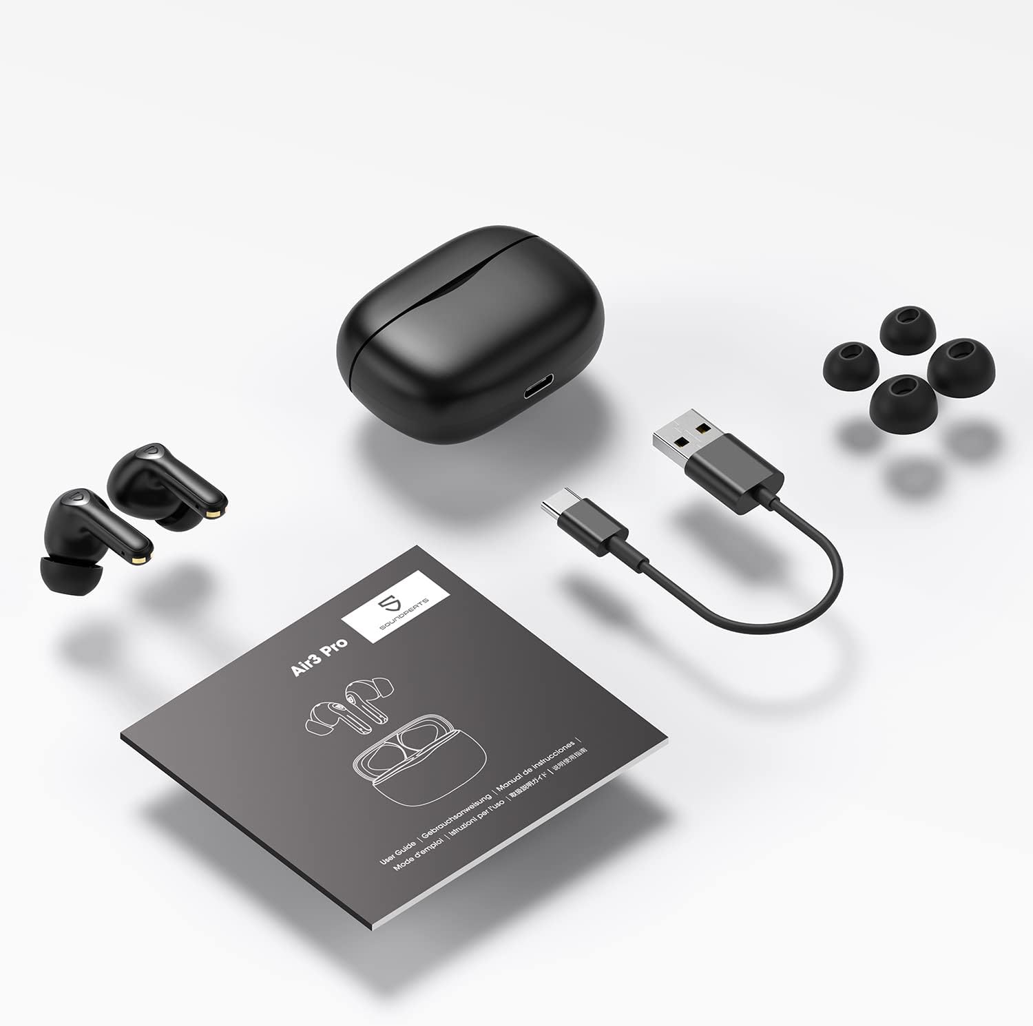 SoundPEATS Air3 Pro ハイブリッド アクティブノイズキャンセリング