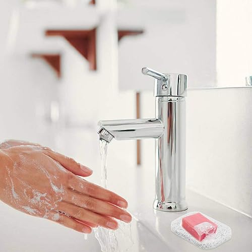 Miniatura 3 de Rocutus 10 piezas de jabón ahorrador de jabón, platos de PVC antideslizantes, soporte de jabón para suministros de baño (blanco)