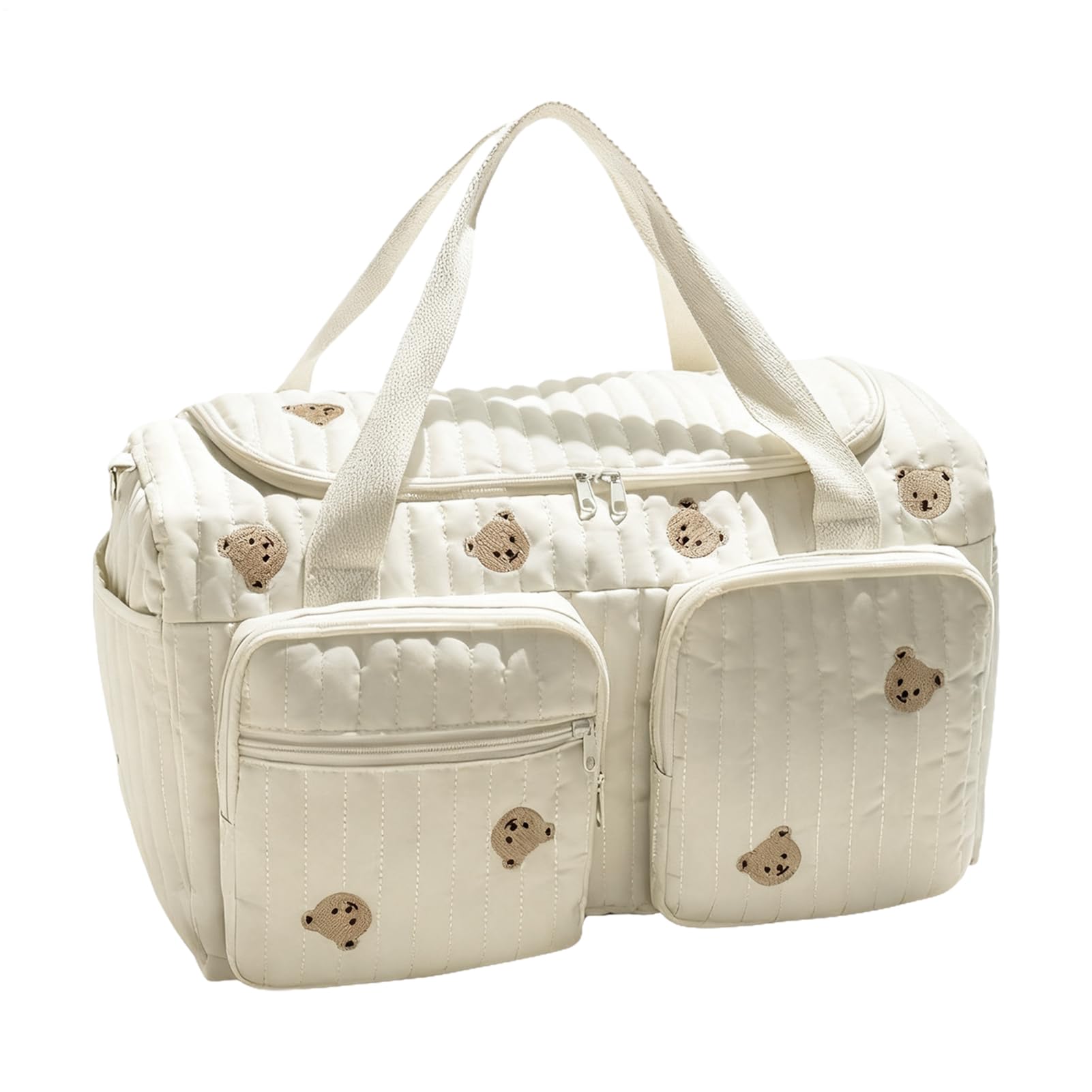Pañalera De Viaje,Bolso De Pañales Con Compartimento De Oso Animado | Bolsa De Pañales Para Padres - Para Uso Cotidiano En Hogar Trabajo Desplazamientos Compras Hospital Y Camping