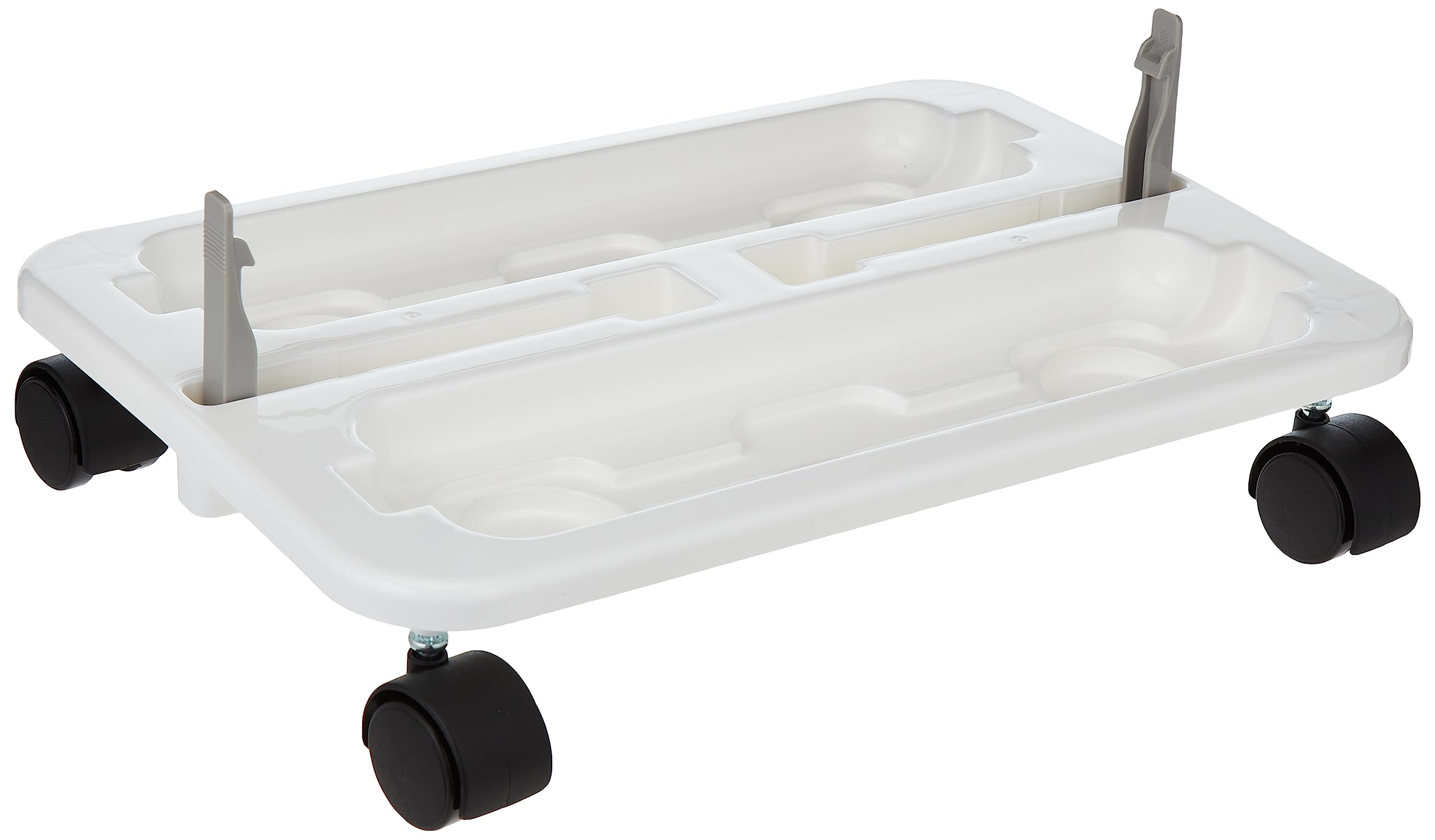 DeflectoWheel Base Caddy, White