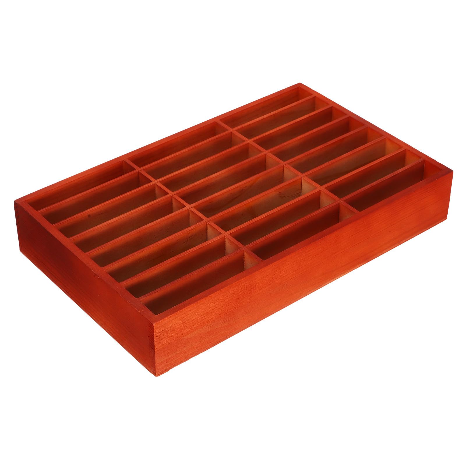 Boîte de rangement en bois marron pour téléphones portables en salle de classe