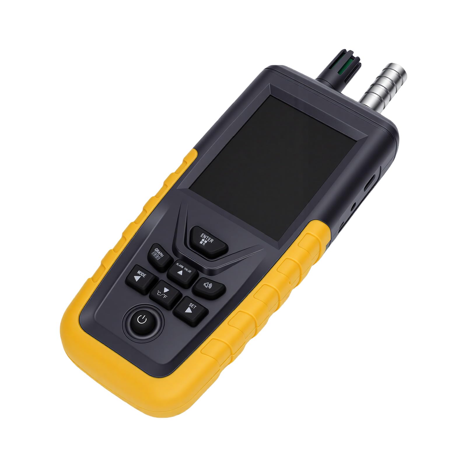 Tester della qualità Dell'aria Portatile Multifunzionale PM1.0 PM2.5 PM10 Rilevatore Dell'indice della qualità Dell'aria per la Casa e il Posto di Lavoro Design Antiurto