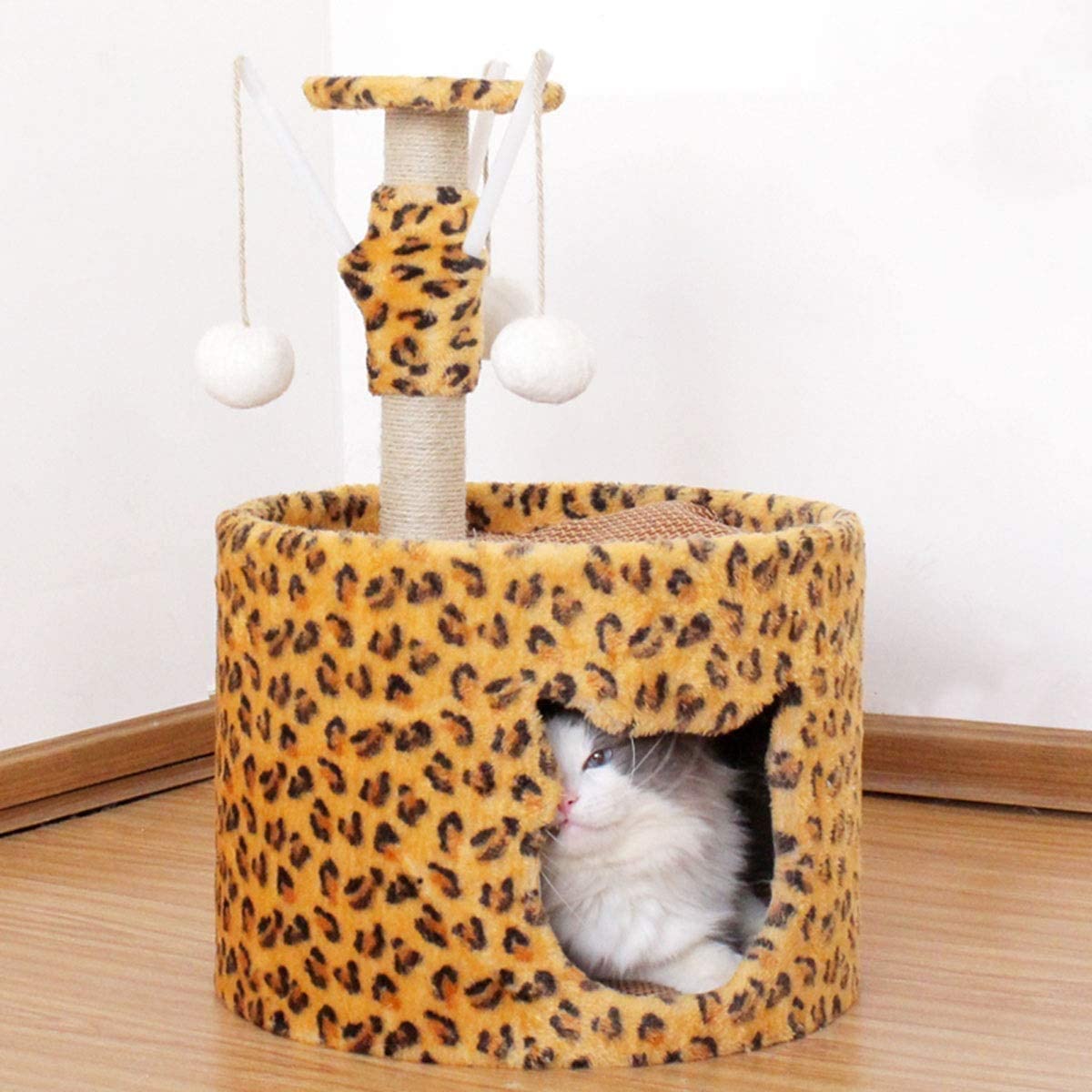 Árbol para Gatos La Arena para Gatos Se Puede Utilizar como Marco De Escalada para Gatos, Tablero De Árbol para Gatos, Plataforma De Salto para Gatos, Juguete para Gatos Casa De Gatos