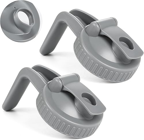 Tapa de boquilla para tarros de boca ancha, tapa hermética con asa, a prueba de fugas y duradera, paquete de 2