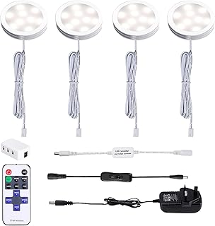 AIBOO Under Cabinet Lighting - Dimmable Cupbo...,