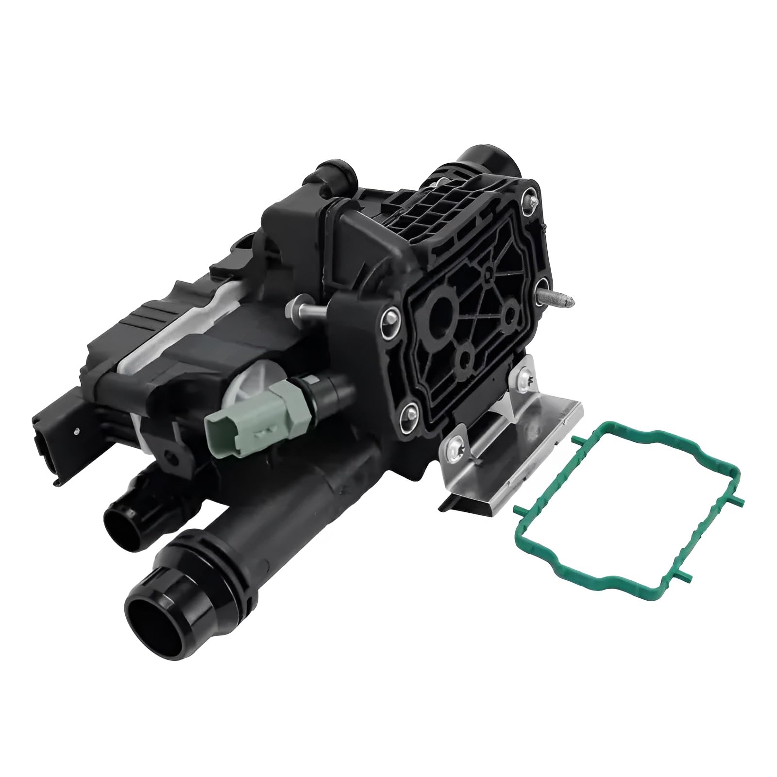 Termostato Refrigerante, Carcasa Termostato 9803549480, Sustitución Directa | Compatible con Peugeot/Compatible con Citroën/1.6 BlueHDi y 1.6 Turbo, Plug & Play, Resistente al Calor y la Corrosión