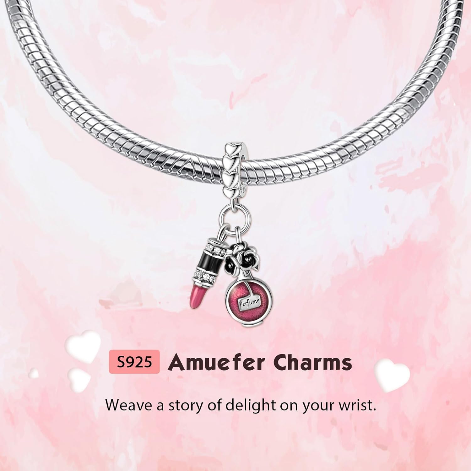 S925 Silver 14K Gold Plated Charm for Pandora Bracelet Necklace Women, Jewelry Gift, Valentines Mothers Day Christmas Birthday Anniversary, Mom Daughter Auntie Grandma Friend Wife Girlfriend - Image 4