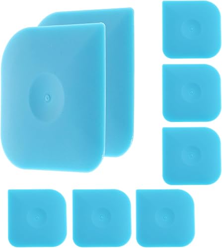 8 piezas de rascador de platos de sartén, raspador de alimentos, raspadores antiarañazos, de nailon, antideslizantes, de alta resistencia al calor,