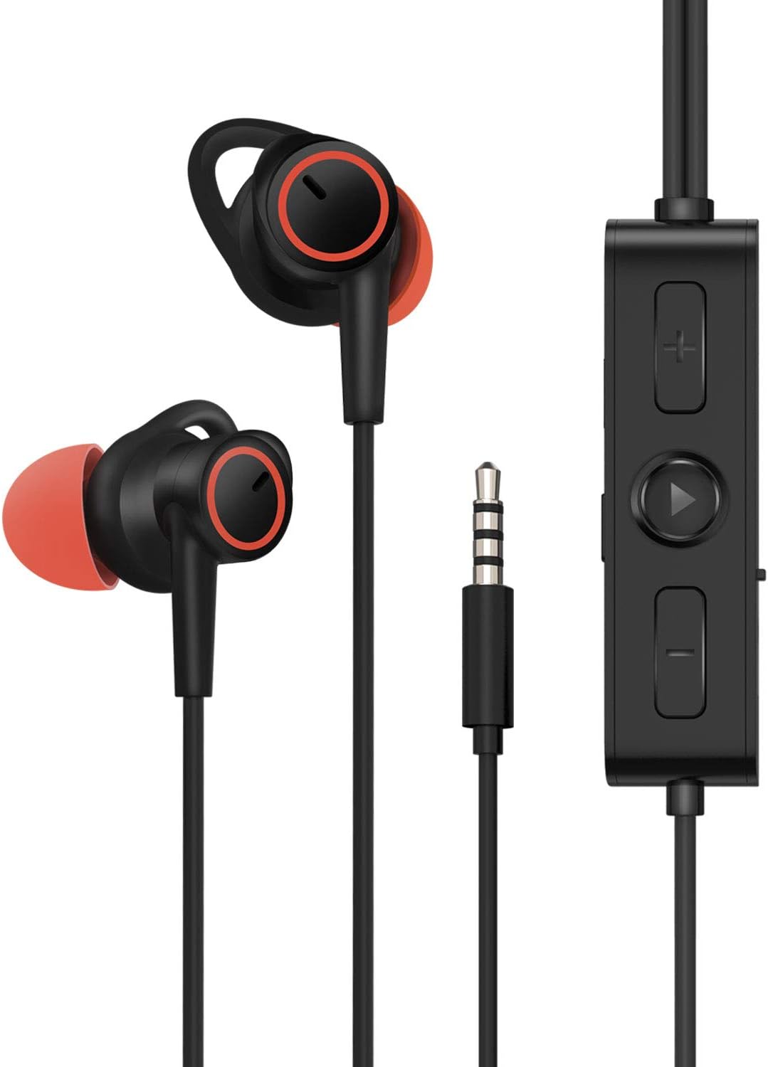 dyplay Active Noise Cancelling Earbuds Wired Stereo Earbuds in-Ear Earphones with MEMS Mic & DAC Chip, Mic and Remote, 14Hrs ANC Playtime, 3.5mm Jack Earphones for iOS/Android/Tablet