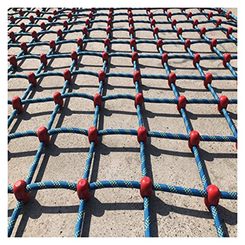 AWSAD Plein Air Filet Corde Décoratif coloré Filet Protection Anti- Chute en Nylon Filet D' entraînement pour Le Développement L' Escalade pour Enfants Color : 8cm Mesh, Size : 5x8m(16x26ft)