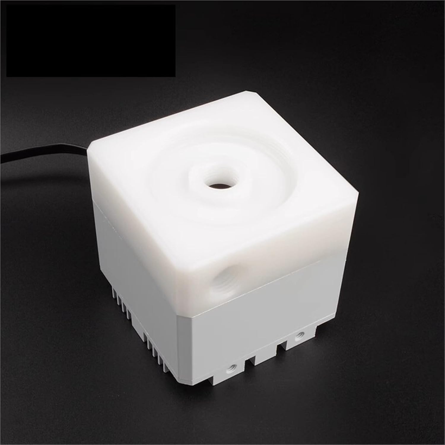Computer Water Cooling Pump Lift 3.5 Silent Centrifugal POM topcover All White,PU-ED6M