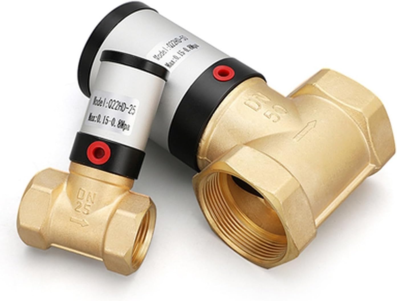 G DN50 2/2 Way Brass Pneumatic Cut-Off Control Air Valve N/C N/O for Water Oil Gas Q22HD-15/20/25/32/40/50(Q22HD-15 NO,NBR)