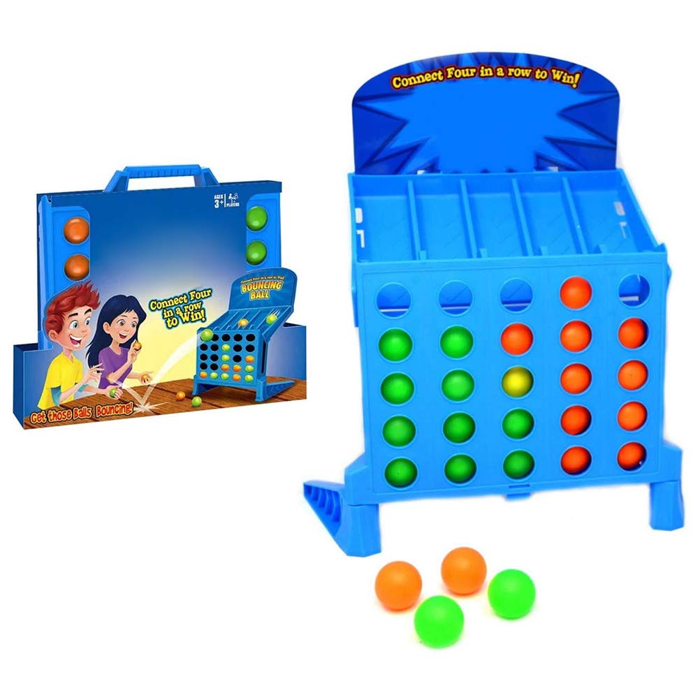 Connect 4 Shots Game, Classic Board Games, 4 Shots Game Bouncing Linking Shots Bounce and Link Ball Game Bouncing 4-to-Link Shots Parent-Child Interaction Table Game Educational Toys for Kids Children