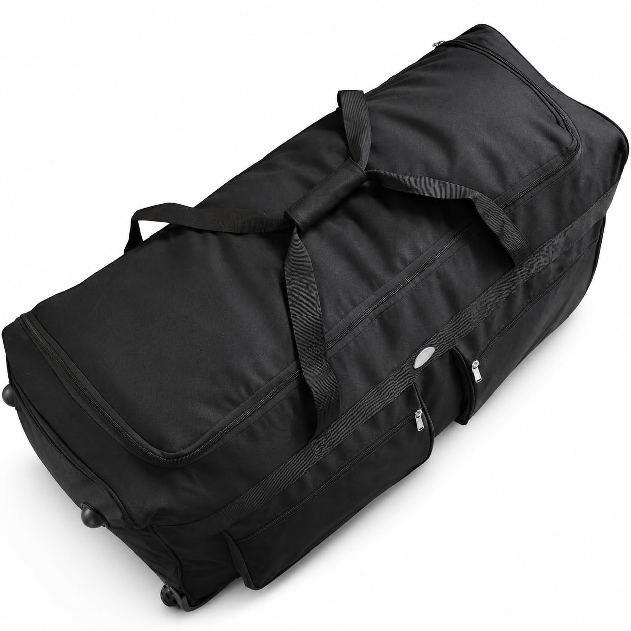 Borsone da Viaggio con Ruote 90 cm – XXL Grande Capacità, Nylon 900D Ultra Resistente e Leggero, con Maniglia Telescopica, Tasche Zip, Perfetto per Viaggi, Sport e Weekend