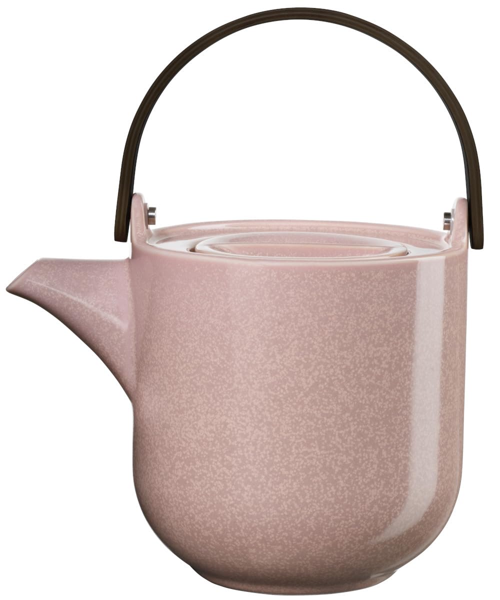 Théière en porcelaine ASA Selection Coppa Hanami 600 ml : finies les brûlures avec l'anse bois