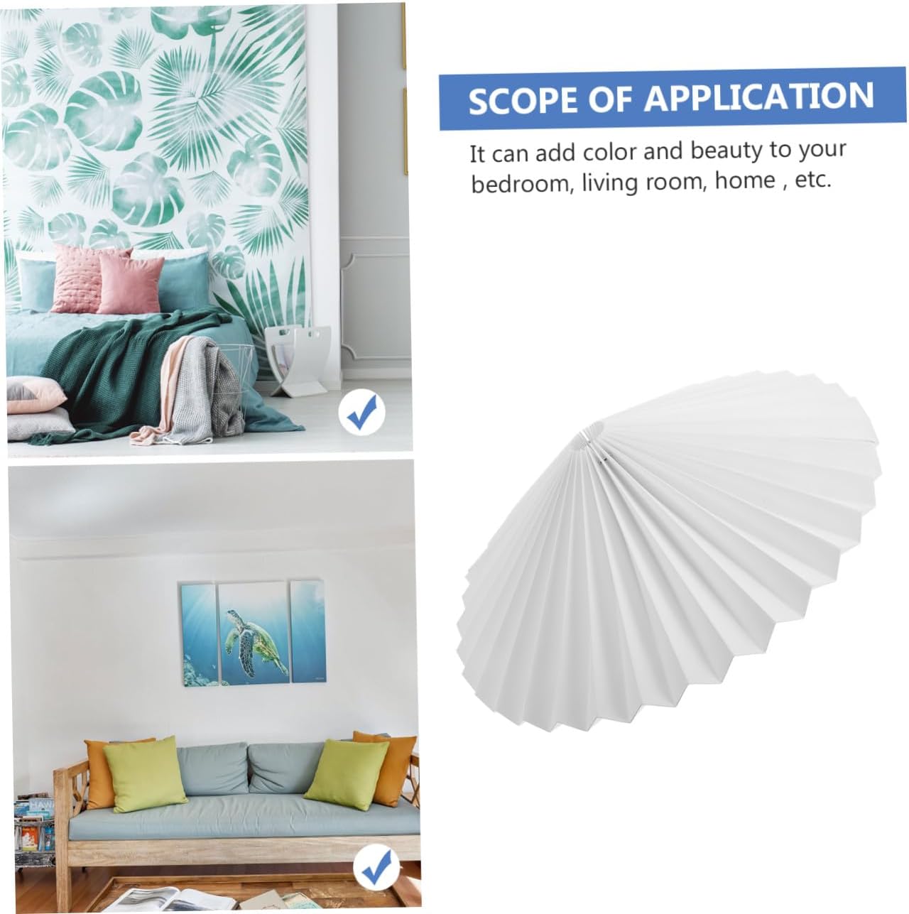 Pendant Puzzle Lampshade Origami Paper Lamp Shade for Hanging Ceiling Light Floor Lamp Living Room Bedroom Dining Room