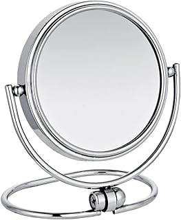 Espejo de maquillaje con aumento de 1X/3X, es...
