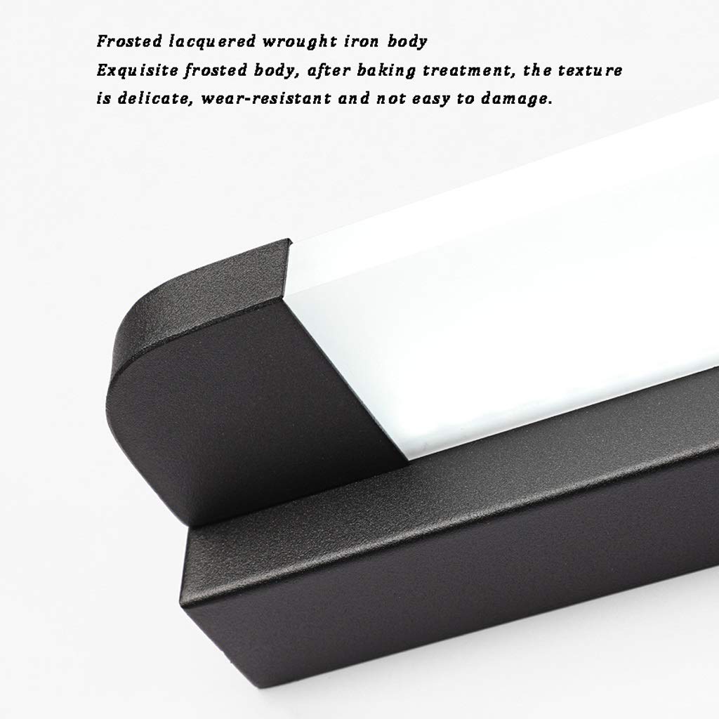 Fari a Specchio Led Bagno Lampada da Parete Bagno Lampada Trucco Lampada Specchio/Black-Warm Light/96Cm