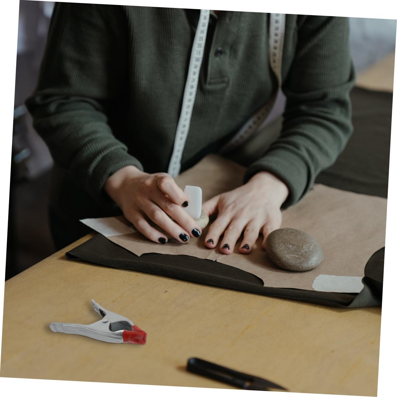 Ciieeo 10pcs 6-inch A-shaped Woodworking Clamps Iron Spring Clips Strong Grip for Carpentry and Woodworking Projects