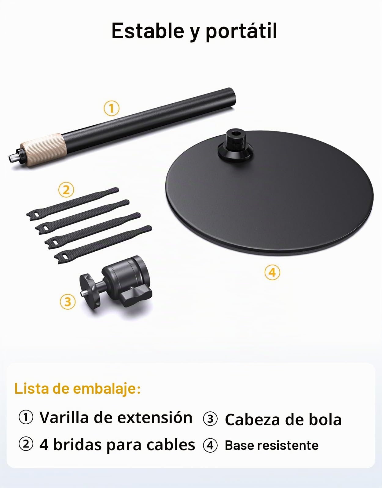 Soporte de trípode para cámara Web para Escritorio de Altura Ajustable y Giratorio de 360° Compatible con Logitech Webcam C922 C930e C920S C920 C615 C960 y BRIO y Otros Dispositivos con Rosca de 1/4