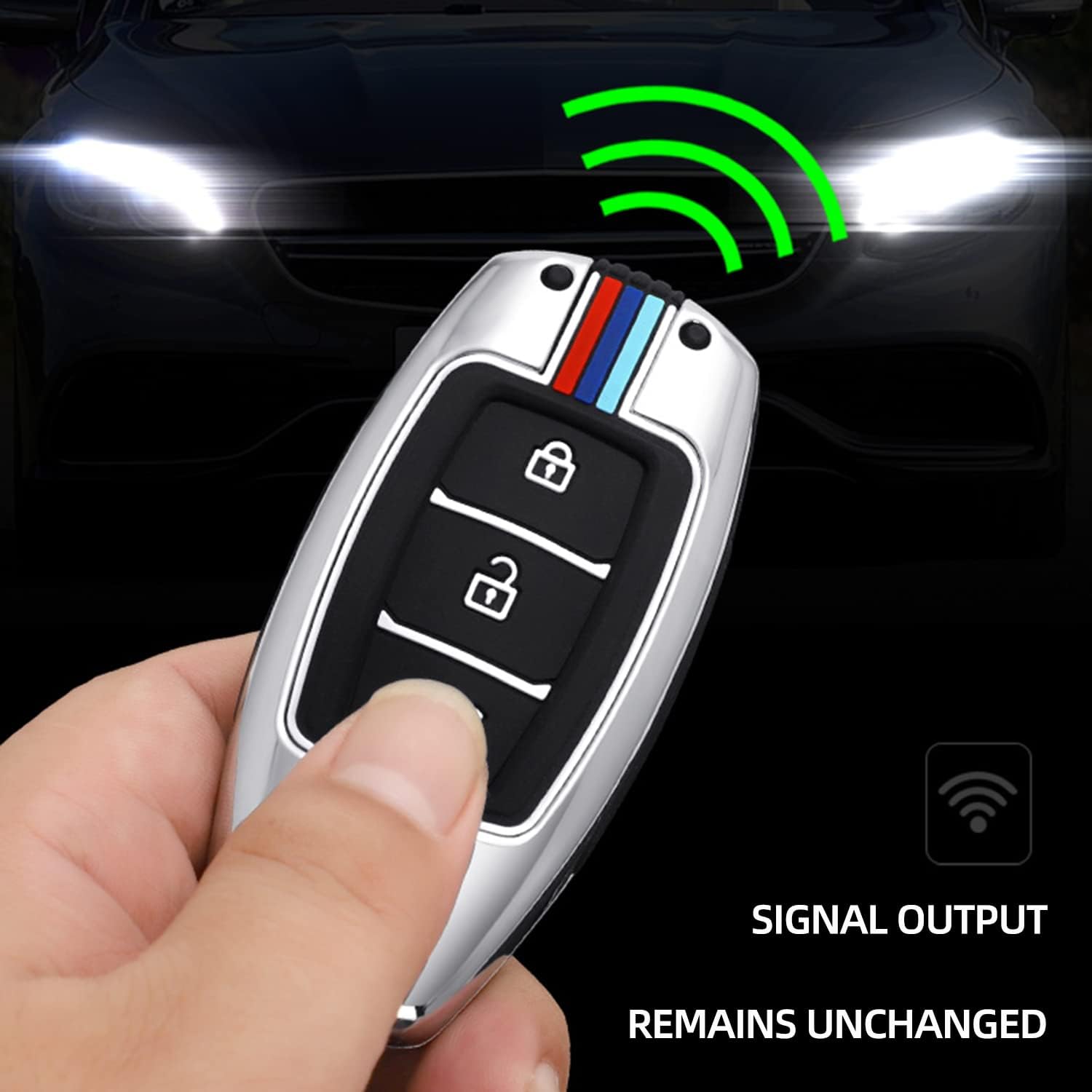 Compatible with Hyundai Sonata IX35 Elantra Veloster 2013-2022 Key Fob Cover Case Protector Key Shell Key Chain