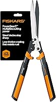 Fiskars 23" PowerGear2 Hedge Shears - Effortless Cutting Power, SoftGrip Handles, Shock-Absorbing Bumpers for Easy Gardening