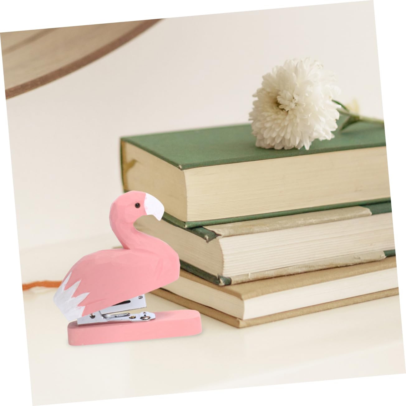 Cucitrice da Scrivania Animale in Legno 2 Pezzi per Casa | Decorativa e Originale, Forma Simpatica, Stile Semplice, per Ufficio e Tavolo