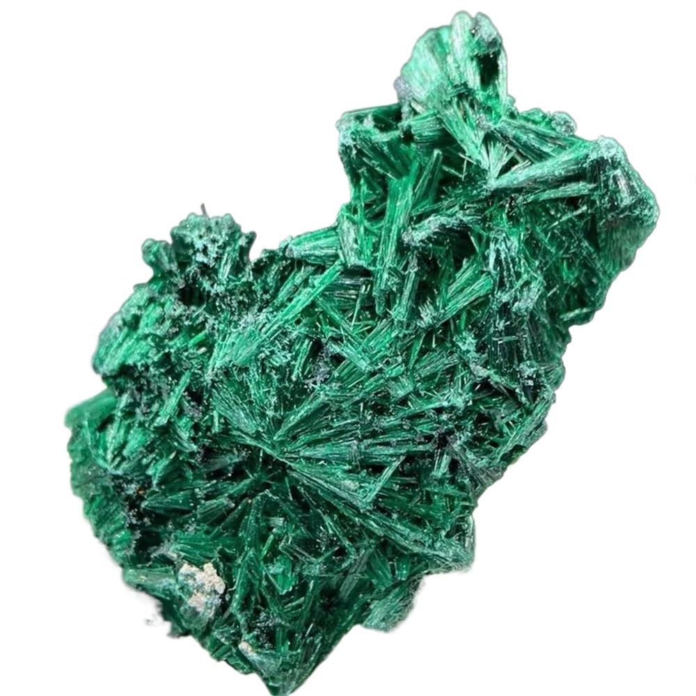 Malaquita verde mineral en bruto cristal de roca clástica decoración hogar y coleccionables 300g