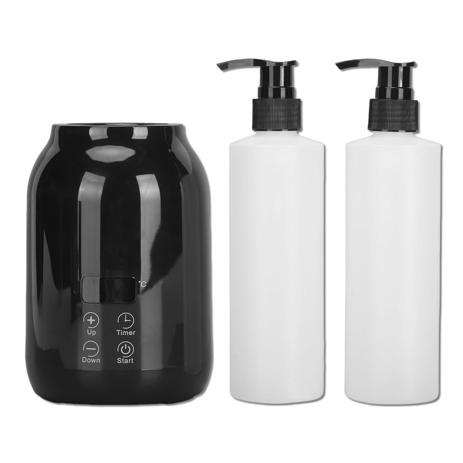 Scaldabiberon per Olio Massaggio, Scaldabiberon con Schermo a LED Portatile Regola la Temperatura dello Scaldabiberon per Olio Essenziale per Gel Crema per Lozione All'olio