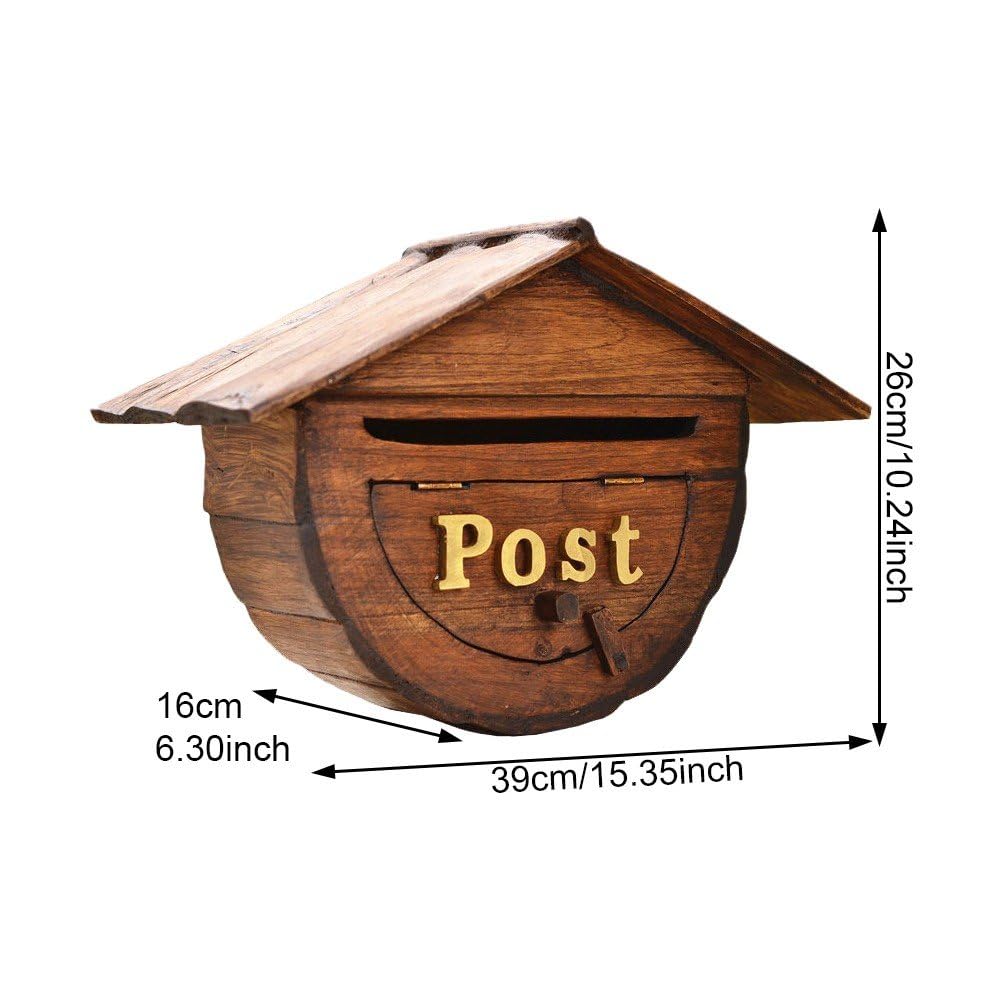 Buzón De Madera para Montaje En Pared, Buzón De Sugerencias, Buzón para Oficina, Puerta Delantera, Hogar, Cafetería, Decoración