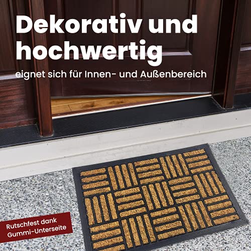 Home Line Zerbino in gomma e fibra di cocco, 40 x