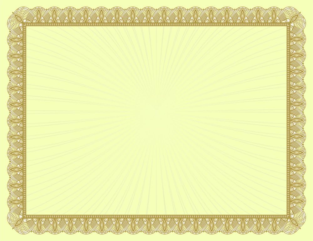 Great Papers! Metallic Gold Value Certificate, 8.5" x 11", 100 Count (961035)