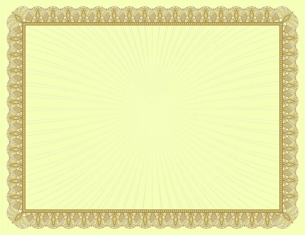 Great Papers! Metallic Gold Value Certificate, 8.5" x 11", 100 Count (961035)