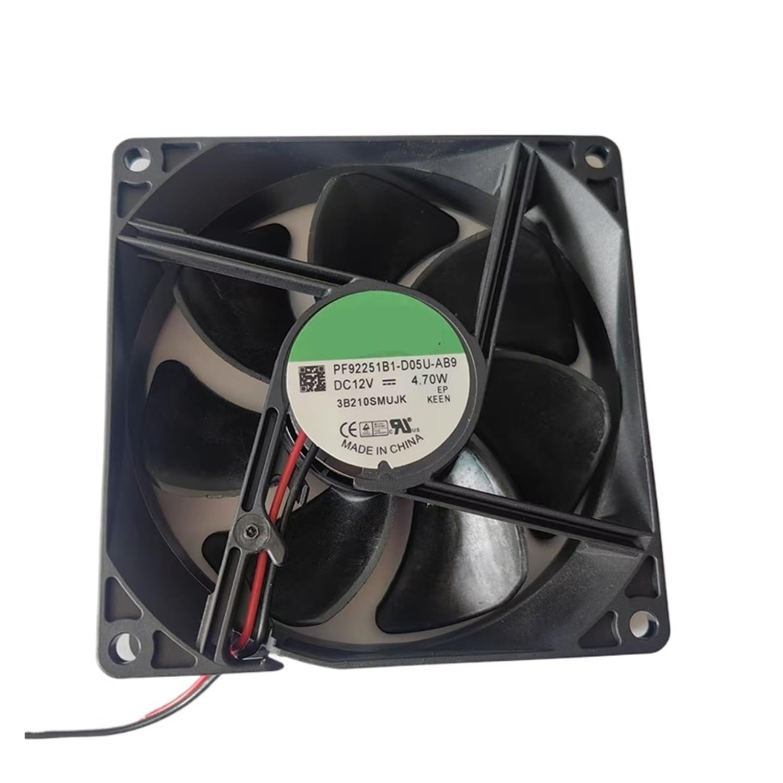 Ventilateur de refroidissement 12V CC 90mm PF92251B1-D05U-AB9 axial deux fils 4.7W