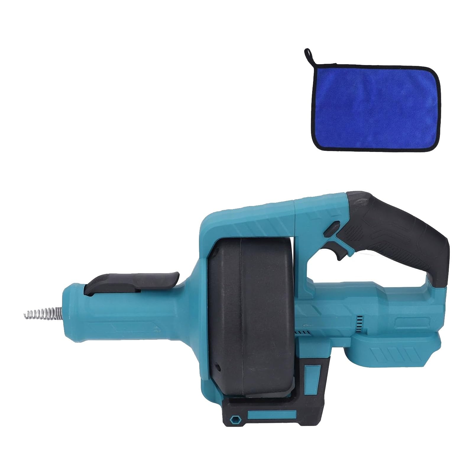 Electric Drain Snake Rechargeable Toilet Unclogging Auger, Forward/Reverse