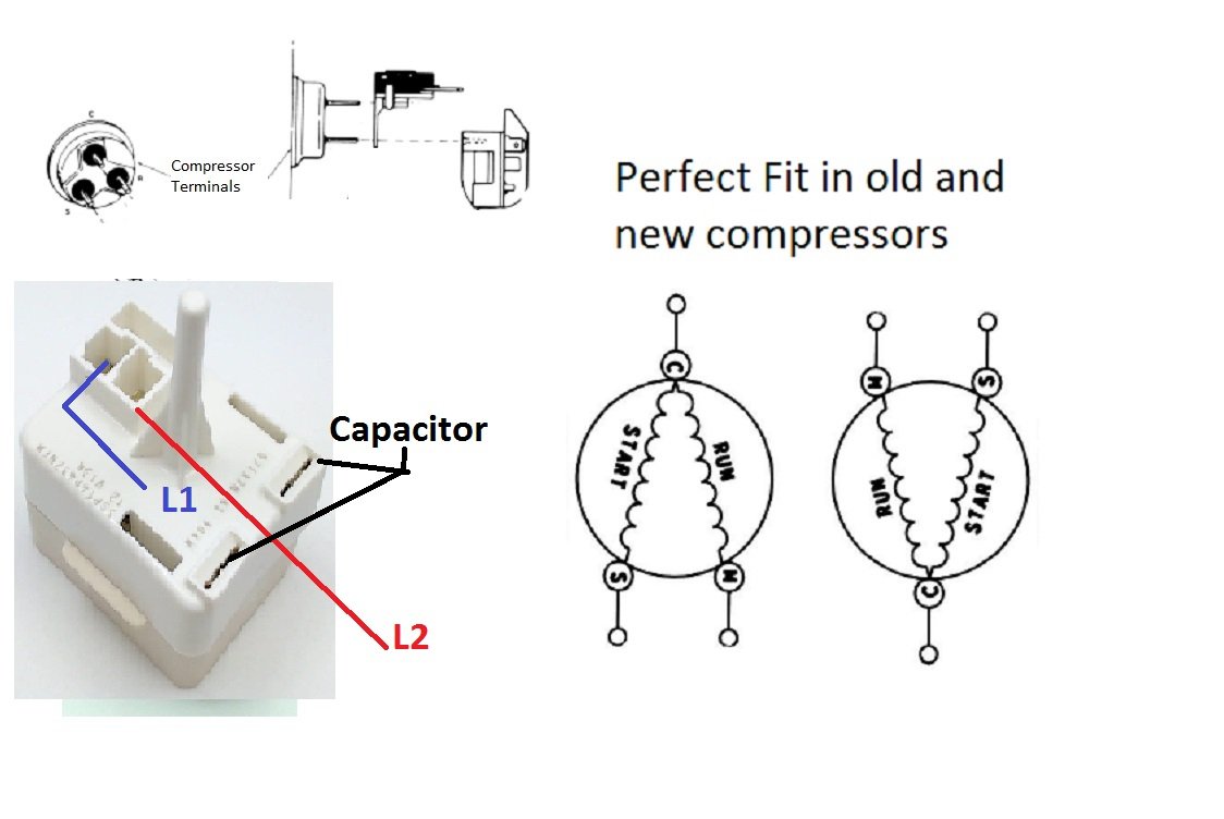 Kenmore Sears GE General Electric Refrigerator Compressor Relay Start
