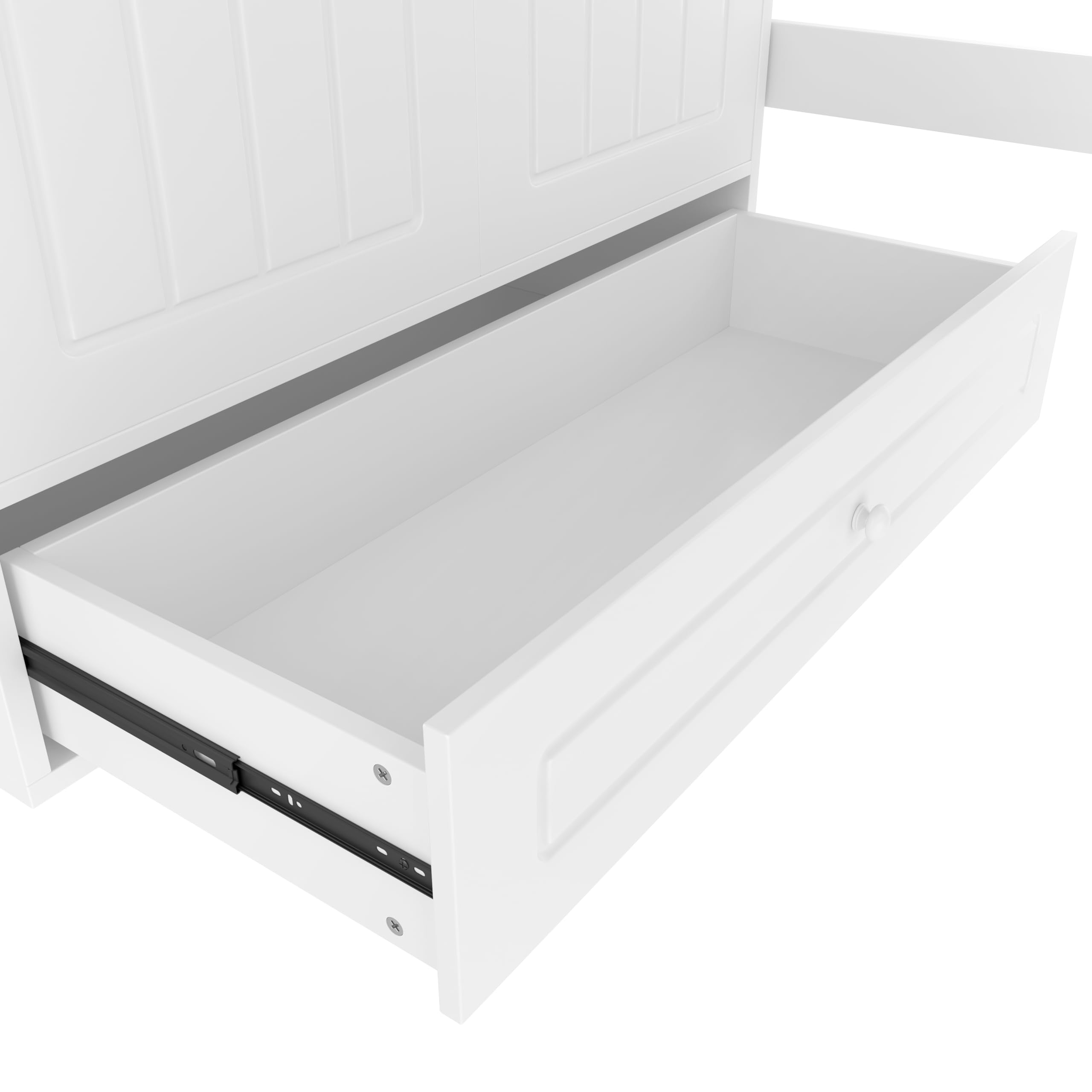 Lcoho Cama alta (sin colchón), con luces LED, con armario, con cajón de almacenamiento, certificado EN747, madera de pino, 90 x 200 cm, blanco (con armario)