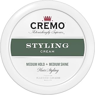 Cremo Hair Styling Premium Barber Grade, Hair Cream and Hair Products For Men, 4 Oz
